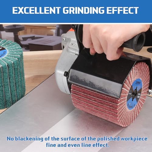 Surface Conditioning Tool 320 Grit Nylon Fiber Flap Polishing Wheel Aluminum Oxide 320 Grit with sandpaper