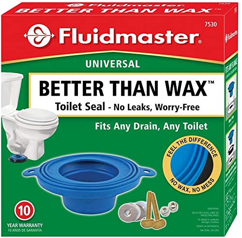 Fluidmaster 7530P8 Universal Better Than Wax Toilet Seal, Wax-Free Toilet Bowl Gasket Fits Any Drain 2 Pack