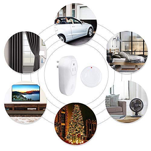 Garbage Disposal Wireless Switch Kit No Drilling On Sink Top, Remote Control Outlet Wireless Switch for Household Appliances, Up to 100ft. Range