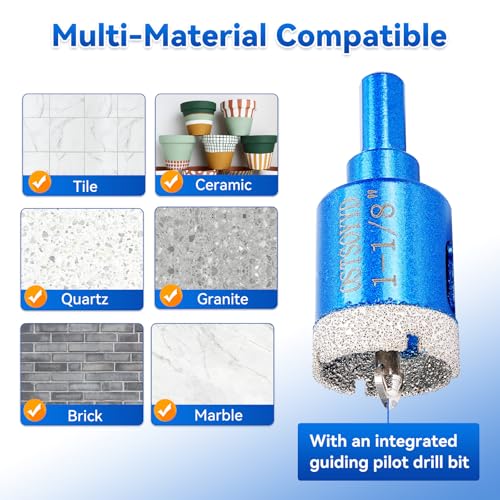 4-3/4 inch Diamond Hole-Saw Bits with Pilot Drill Bit 120mm Tile Hole Saws 4-3/4'' | 120mm 1