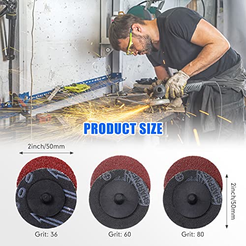 Chumia 150 Pcs Sanding Disc Set 2 Inch, Quick Change Disc for Die Grinder
