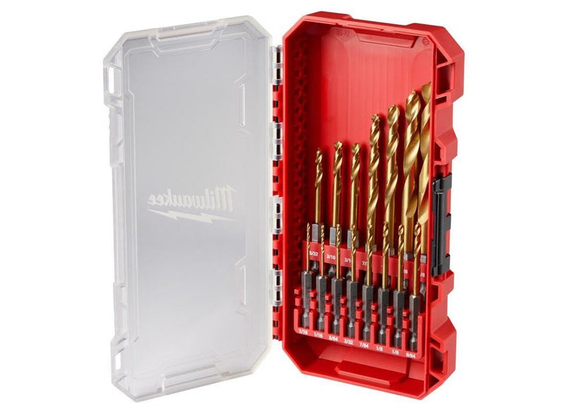 Milwaukee Shockwave Titanium Drill Bit Kit w/ 15 Pcs 48-89-4670