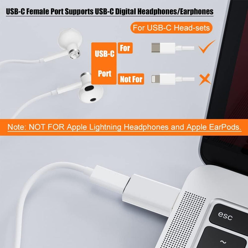 USB to USB C Adapter,USB-C Female to USB Male Adapter Compatible with Apple MagSafe Watch 7/8/9/SE/Ultra,Car, iPhone 15 14 13 12 Mini Pro Max,iPad,Galaxy Note,Pixel 7 6 5,CarPlay,Wall Plug 2 Pack 1 White & 1 Black