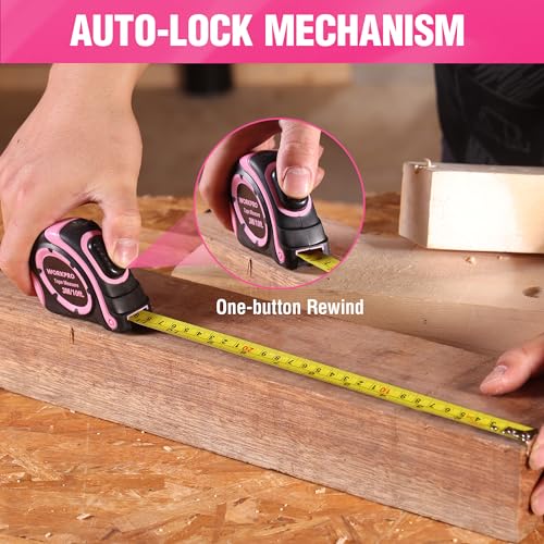 WORKPRO Tape Measure 10 FT, 3 Pack Metric & Imperial Scale Measuring Tape