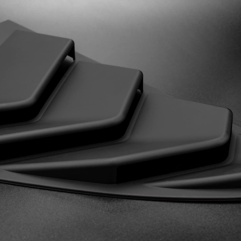 KUNGKIC for Tesla Model 3 2017-2024 Rear Side Window Louvers Air Vent Scoop Louvers Window Scoop Louvers Covers ABS Sun Rain Shade Vent Sport Style 2PCS Cool Exterior Decoration (Matte Black) Matte Black