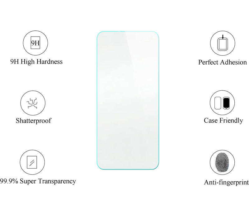 jioeuinly Case Compatible for BLU X5+ Plus Phone Case Cover [with Tempered Glass Screen Protector][ 2MM Thickening Super Protection][Ring Support] Black