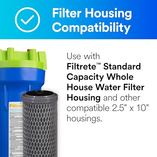 Filtrete Whole House Water Filter Replacement 3WH-STDCW-F02, 2-Pack 2 Count (Pack of 1)
