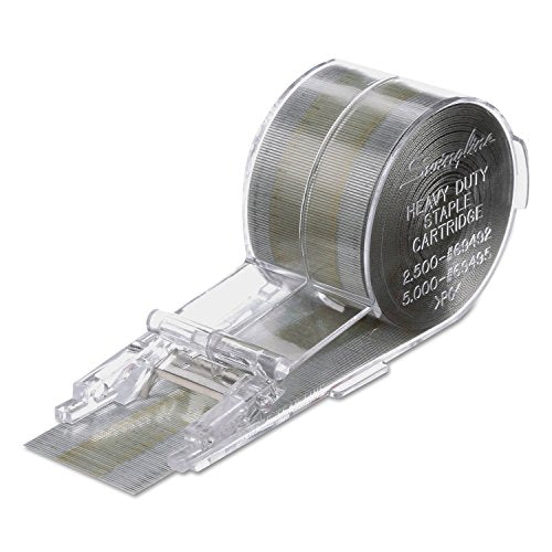 Swingline Premium Staple Cartridge, 5,000 Staples/Cartridge, 3/8" Leg Length, Jam Free Staples for Swingline Stapler Heavy Duty, Perfect for Home Office Supplies & Desktop, 70 Sheet Capacity (69495) 3/8"