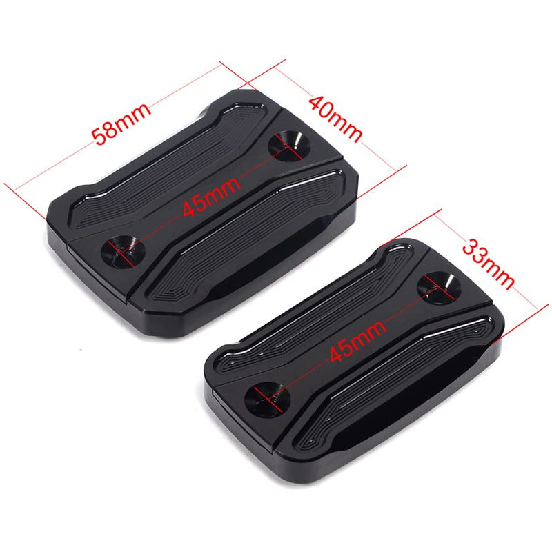 MOWOK Motorcycle Front Brake Cylinder Fluid Reservoir Cover For Ducati Monster 696 Monster 795 Monster 796 Monster 821 Accessories (Red) Red