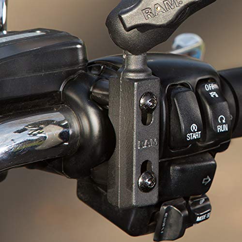 RAM Mounts RAM-B-309-1U Motorcycle Brake/Clutch Reservoir Ball Base with B Size 1" Ball Single Ball