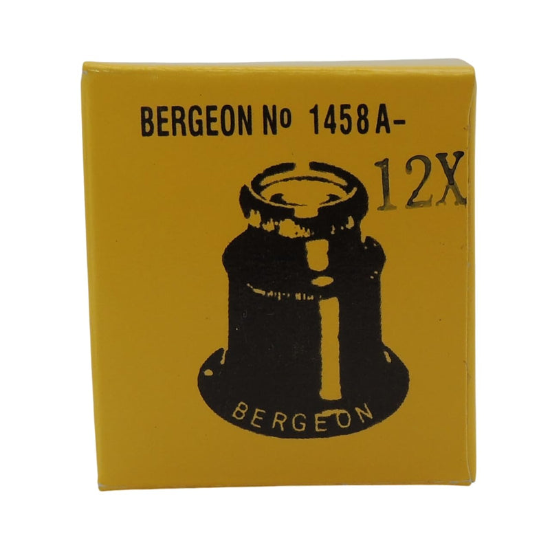 Bergeon 1458-A-12 Watchmakers Double Lens Eyeglass loupe x12 Magnification