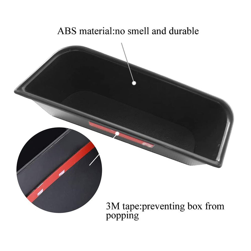 Vesul 4pcs Door Side Storage Box Compatible with Ford Fusion 2013 2014 2015 2016 2017 2018 2019 2020 Armrest Phone Container Door Organizer Handle Pocket ABS Tray Insert Glove Pallet Ford Fusion 2013-2020