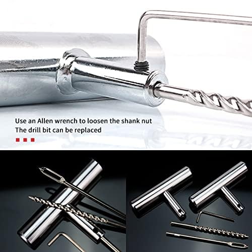 61Pcs Tire Repair Kit, Wheels Quick Seal, Universal Tire Repair Tools for Tire Repair for Car Truck Tractor Trailer Motorcycle 61pcs