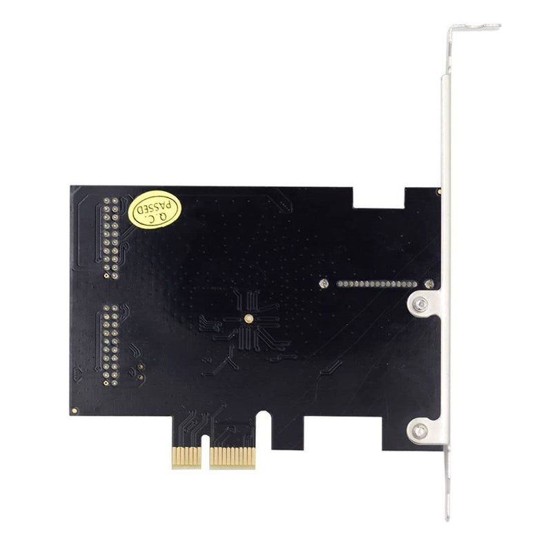 ChenYang Dual USB 3.1 Gen 1 20Pin Front Panel Socket to PCI-E 1X PCI Express Expansion Card Adapter Dual USB 3.1 Gen 1 20Pin 5Gbps