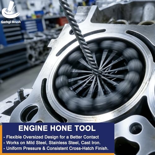 Garhgi 3-1/4"(83mm) Cylinder Hone Tool, 120 Grit Flexible Resilient Ball 3.250"(83mm)