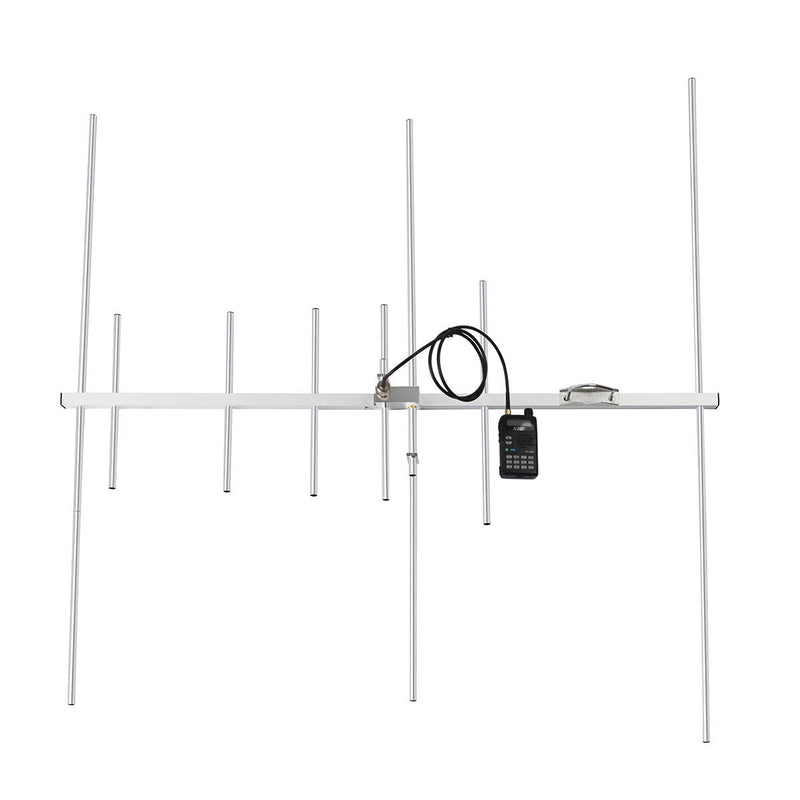TWAYRDIO Yagi Ham Radio Antenna,Dual Band 2m 70cm VHF UHF Yagi,High Gain 8 Elements GMRS Vertical Base Antenna for Repeater System,HT Scanner,Satellite Work VHF/UHF Dual band