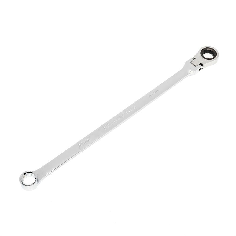 GEARWRENCH GearBox 12 Pt. XL Flex Head Double Box Ratcheting Wrench, 21mm - 86021 , Black