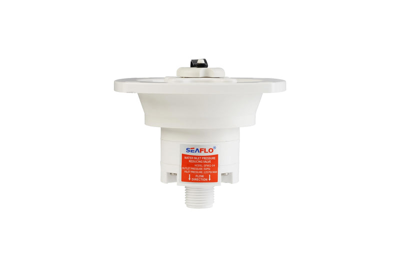SEAFLO Wall Mount Pressure Regulated Water Inlet (White) White