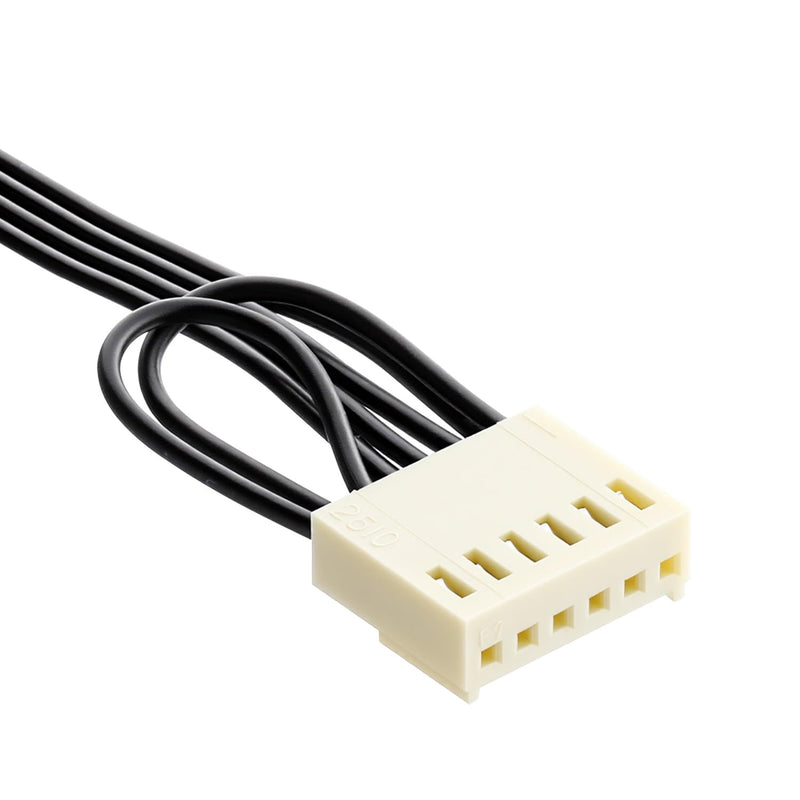 6-Pin to 4-Pin PWM CPU Fan Adapter Cable, PWM Fan Temperature Control Cable for HP Z440 Z640 Workstation Motherboard, 7.87" 6-Pin to 4-Pin Cooling Fan Cable (2 Pack)