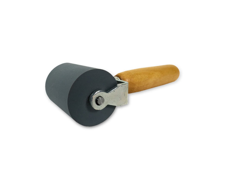 DYNAMAT 10007 Dyna-Roller Professional Heavy Duty Sound Deadener Installation Tool with Wood Handle and 2" Wide Rubber Roller