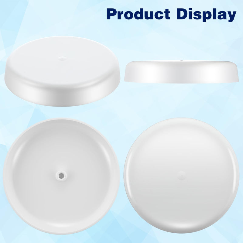 2 Pack RV Mushroom Vent Cap Compatible with Keystone Camper Trailer, RV Mushroom Roof Vent, Motorhome Water Guard for Vehicle Plumbing Ventilator Cap (Fan Base Not Included) (White) 2 White