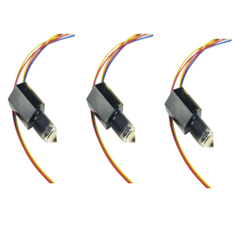 FS-IR1902D PNP-NO Optical Infrared Water Oil Fuel Fluid Diesel Liquid Level Sensor Switch 5 to 24VDC,Pack of 3
