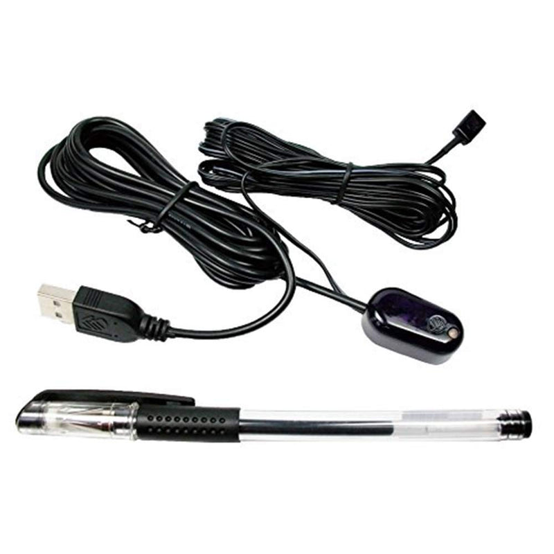IR Repeater Infrared Remote Receiver and Emitters Control Kit Hidden IR System, USB Adapter for Amplifier Cable Box (1 Receiver 1 Emitter)