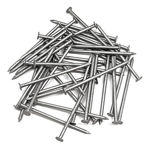 Huttig-Grip 3 in Framing Box Nails 10d Size, 10-1/2 Gauge, Outdoor Galvanized Finish, 1 lb Pack of 85 Nails 3 in - 1 lb Pack