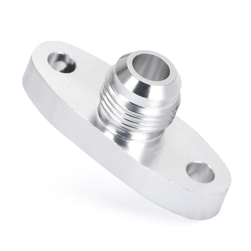 PTNHZ AN10 Male Turbo Oil Feed Inlet Flange Adapter Kit w/Gasket For For T3 T4 T04 GT30-GT55 AN10 For T3 T4
