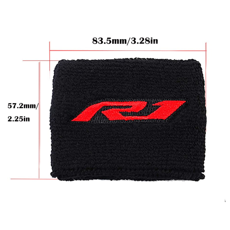 MOWOK Fits For Yamaha YZF R1 R1S YZF-R1 1999-2024 Motorcycle Accessories Brake Fluid Reservoir Cover Sock (Red) Red