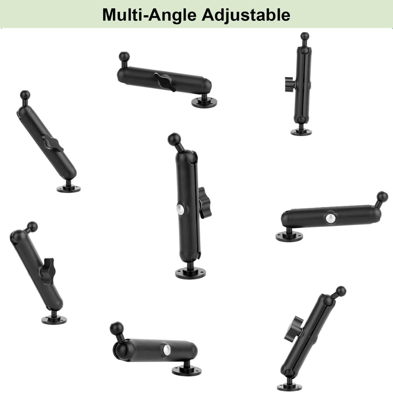 Tablet Holder Drilling Base iPad Mount for Desk/Truck/Car/Lorry/Boat/Vehicles Dashboard,360° Adjustable Aluminum Alloy Stand,Compatible with 4.7~12.9" iPad/e-Reader/Drivesmart GPS/iPhone Wall Mount Tablet Holder