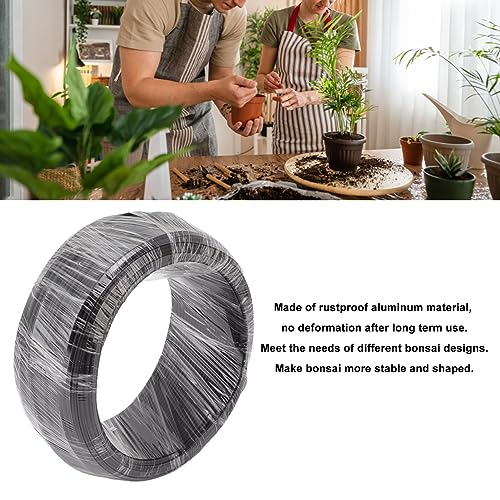 Bonsai Wire Aluminum Wire Training Wire 500g Black for Garden Horticulture (3.5mm) 3.5mm