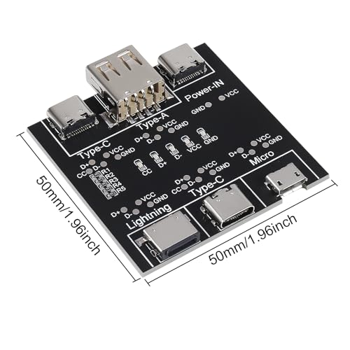 3pcs Data Cable Detection Board DT 3, USB Cable Tester Board USB Cable Checker Data Wire Charging Test Card Type-C Micro