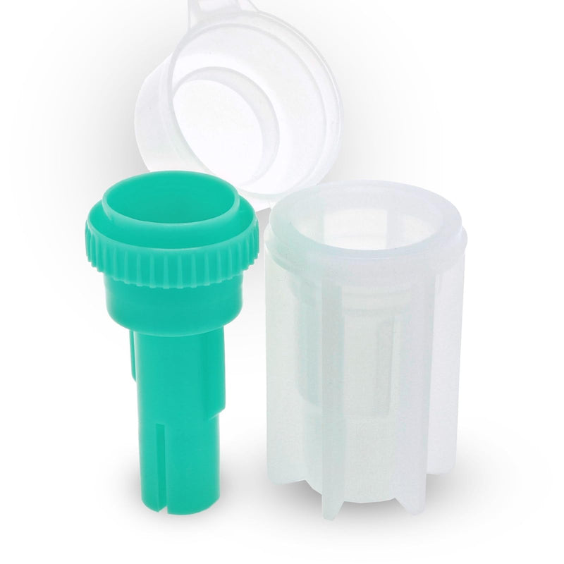 Fecal Float Test Kit - White & Green, 50 Pack - Pet Fecal Test Kit & Sample Containers for Dogs - Dog Poop Sample Cups for Veterinary Testing
