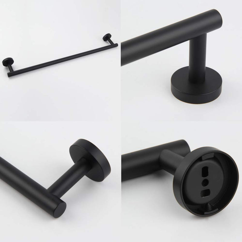GERZWY Bathroom Towel Bar 33" Stainless Steel Towel Bar Matte Black Contemporary Style Wall Mount for Bath Kitchen AG1101C85-BK 33 Inch (Pack of 1)
