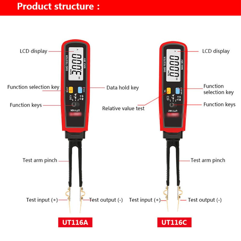 Parasitic Draw Fuse Tester Automotive, 2026 New Component Multi-Function Tester, for Mini, Maxi & ATC Fuses Live Current Readings up to 80A, Replaceable Tips, Highly Precise, Wide-Range (UT116A)