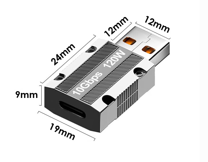 USB to USB C Adapter,Type C Female to A Male Charger Converter Compatible for Apple Watch Ultra for all iPhone CarPlay,Samsung Galaxy