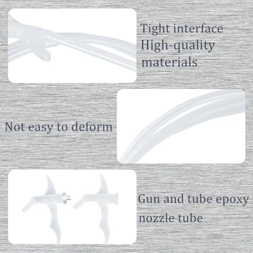 Spray Foam Nozzles, 6.56 Foot Length,1-Pack Replacement Tubes for Expansion Foam and 15 Tips,Caulking Suitable for DIY Spray Painting,Gun style