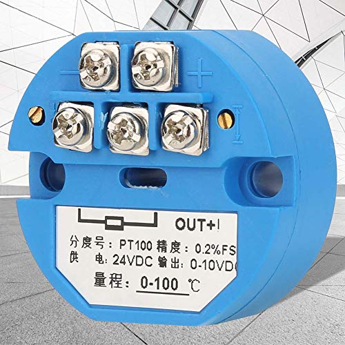 Fafeicy -50~400 Degree PT100 SBWZ Temperature Transmitter DC24V Output 0-10V Sensor, Transformer