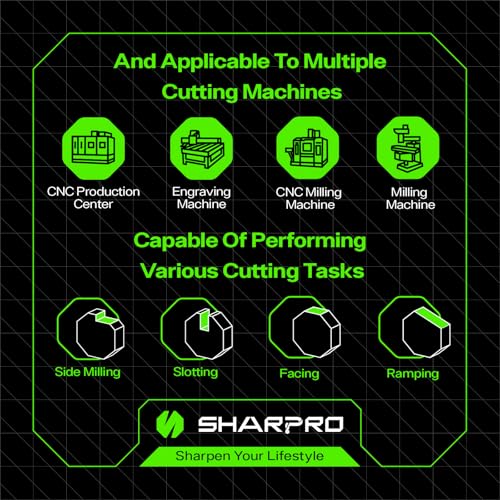 1/8'' Shank Carbide End Mills, 2 Flute Square End Mill Bits (5PCS) 1/8 in(2 Flute) 5