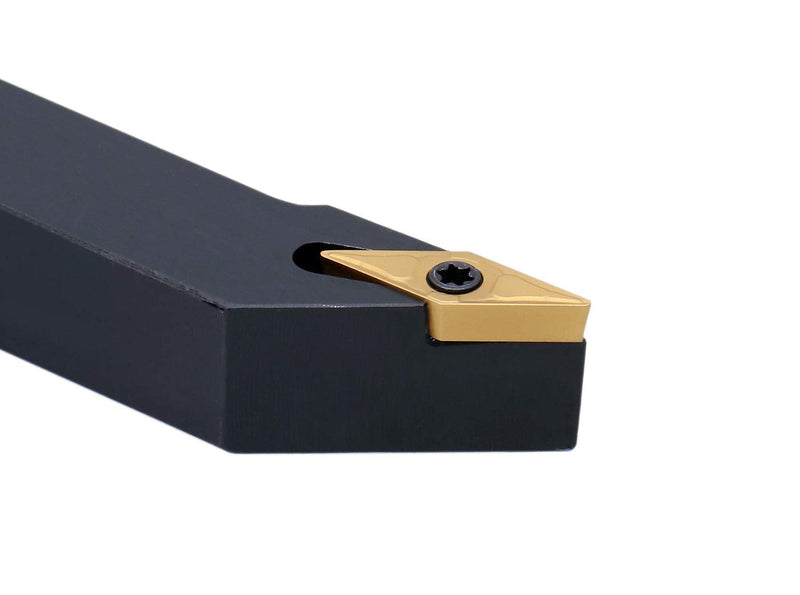 Accusize Indexable Tool Holder, 1/2", 2373-5006 | SVJB R-08-2A Right Hand Turning Tool Holder, 1/2" Shank, 4" OAL, Carbide VBMT22 Insert, -3° 1/2", Right Hand