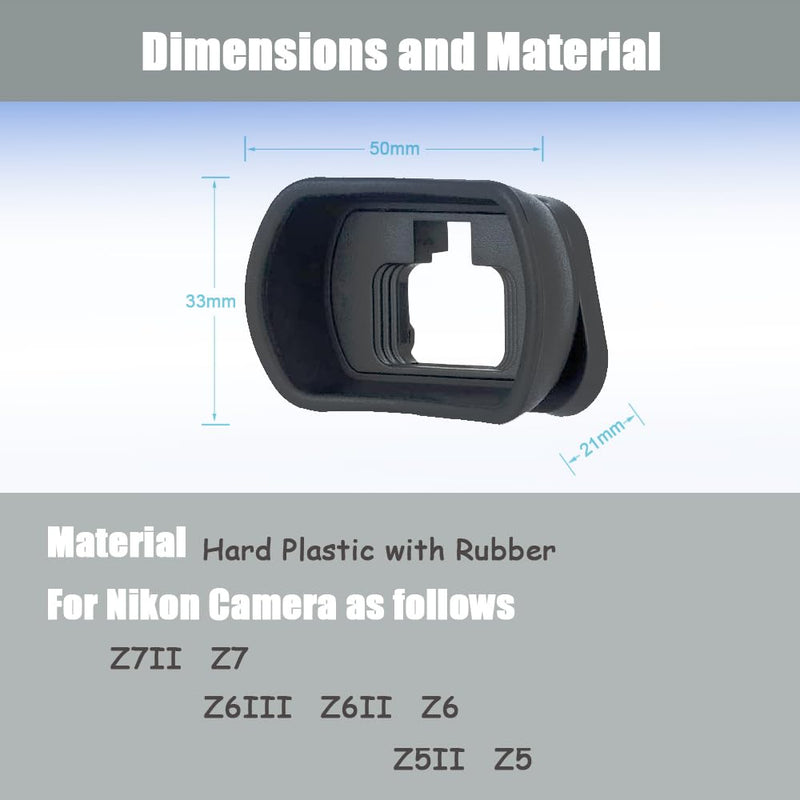 DK29 Eyepiece Cup Viewfinder Eyecup for Nikon Z6III Z7 Z6-2PCs | DK29 Eyepiece Cup Viewfinder Eyecup for Nikon Z6III Z7 Z6, Replace Eyepiece DK29, Camera Eyecup Accessories