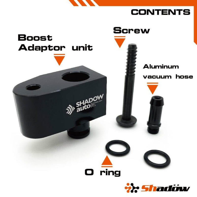 Shadow Mini Cooper Turbo Boost Gauge Pressure Sensor Adapter Tap for Mini R55 R56 R57 R58 R59 R60 R61 Boost Vacuum Sensor Adaptor