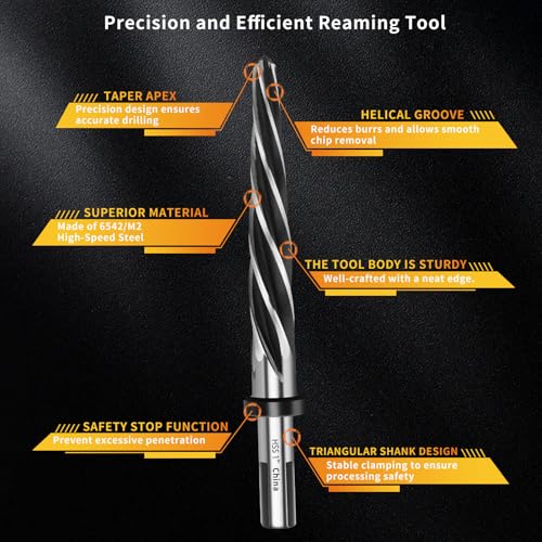 1" M2 HSS Bridge Construction Taper Reamer Drill Bit for Metal 1”