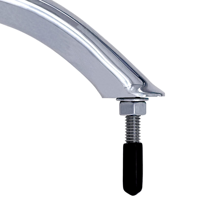 ISURE MARINE Boat 316 Stainless Steel 8-3/4'' Boat Polished Grab Handle Oval Tube Grab Bar Handrail for Marine Yacht RV
