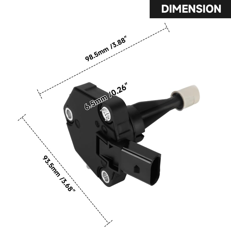 Oil Level Sensor Engine Oil Sending Unit - Compatible for Audi A6 3.0L V6 A/T Quattro 2012–2017 [Premium, Premium Plus, Prestige], for Audi A7 3.0L V6 A/T Quattro 2012–2015 - Replace Part 03C907660R