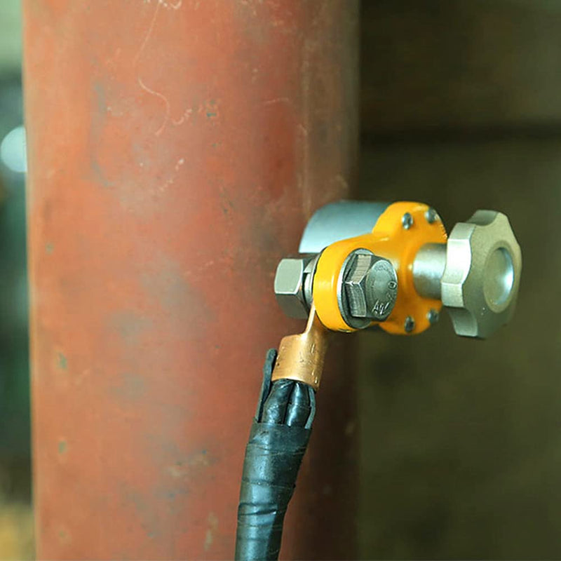 200A Magnetic Welding Ground Clamp, Switchable Magnet Welding Holder, Grounding Magnetic Connector Earth Switch for Welding Fixed 200a
