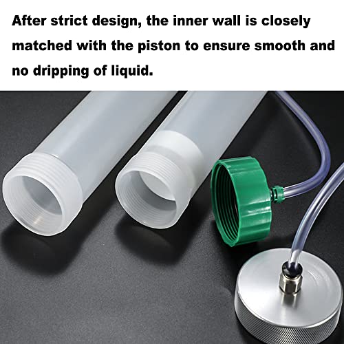 Utoolmart Air Tubing Glue Dispenser Syringes 100CC Clear Adapter for Industrial, Pack of 1 Plastic Cover Plastic Cover 100cc，1pcs
