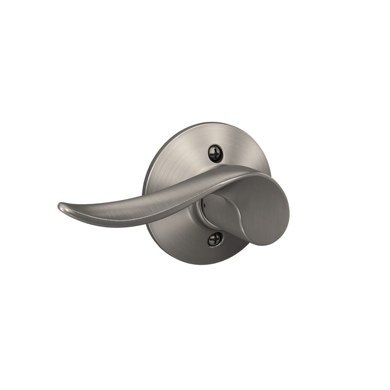 Schlage F10 SAC 619 Sacramento Door Lever, Hall & Closet Passage Lock, Satin Nickel (Pack of 1)