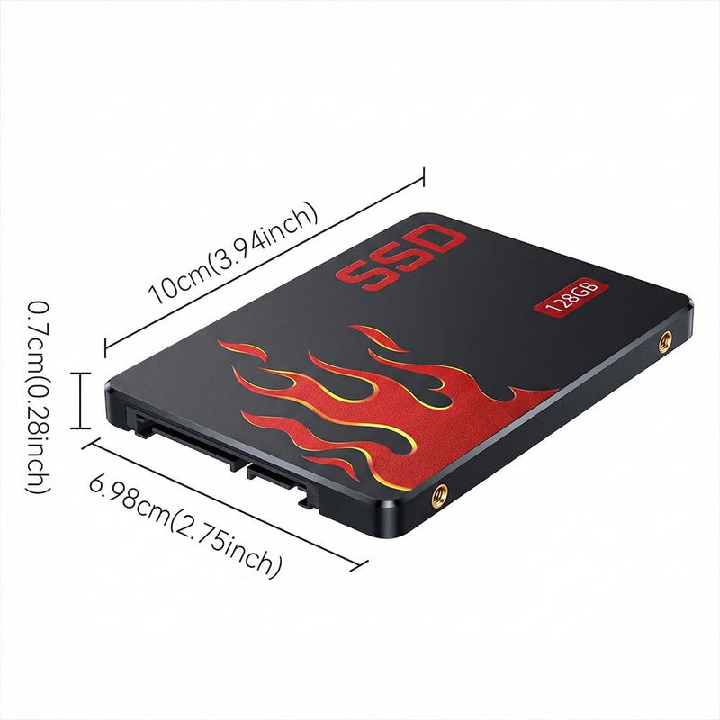 SSD SATA III Internal - 2.5" 128GB Solid State Drive,High-Speed Read & Write,Computer Memory and Storage Upgrade for Office, Home,IT Pros(Style-I)